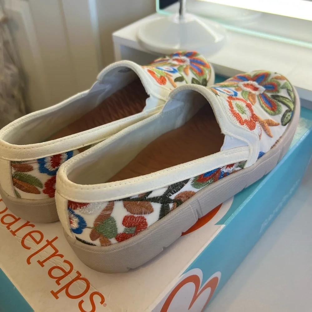 BareTraps Beech Floral Embroidered Slip On Sneaker